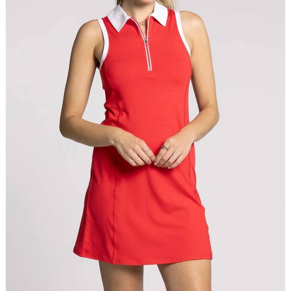 NEW THE LIGHT BLONDE serena dress in red ruby